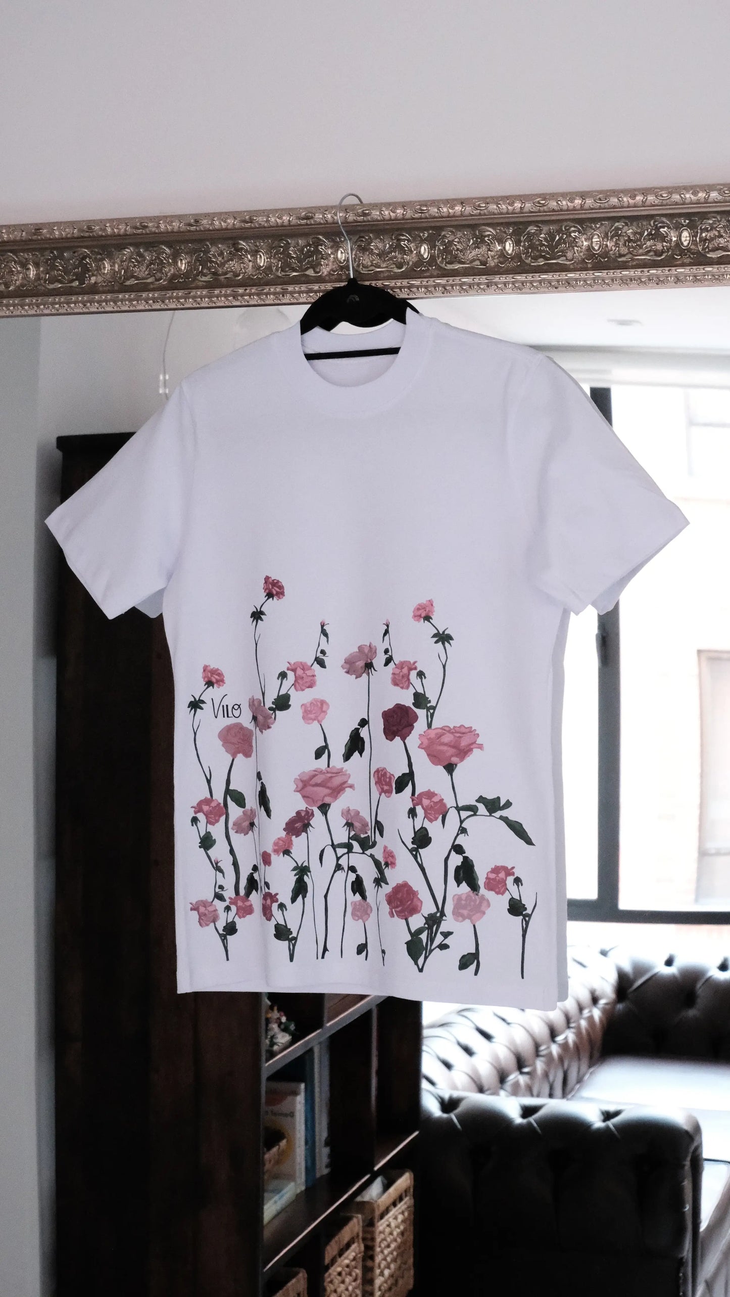Camiseta jardín de rosas