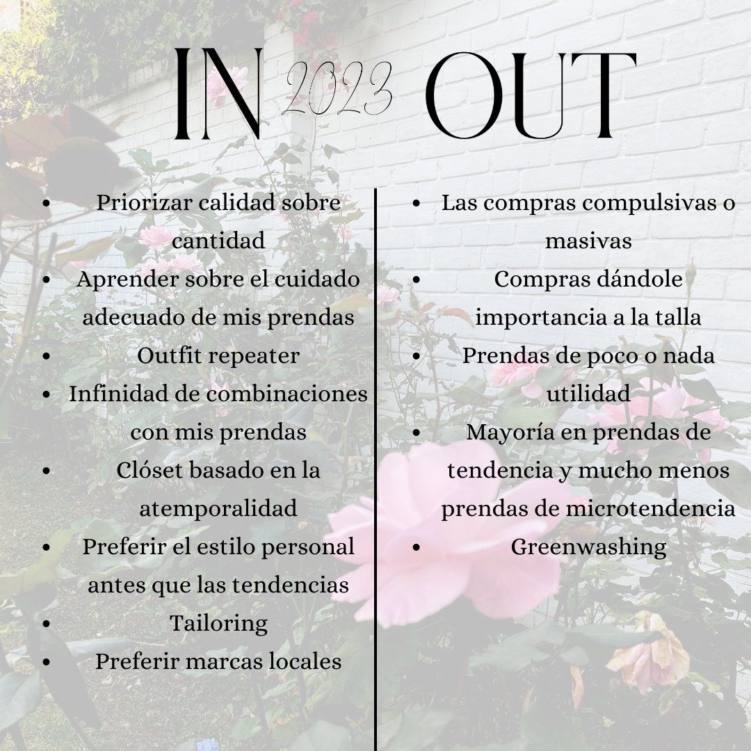 Lo In y lo Out del 2023, edición: Closét