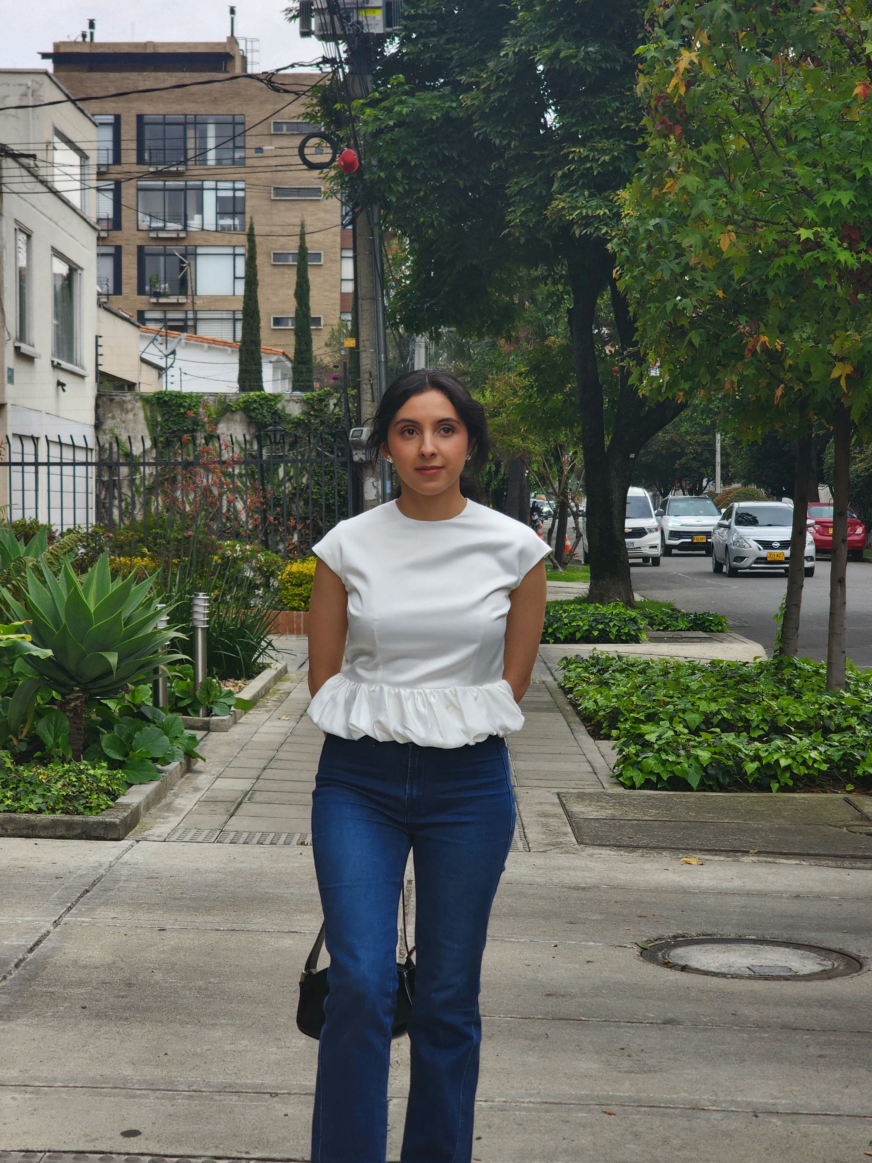 Blusa Rosa Blanca