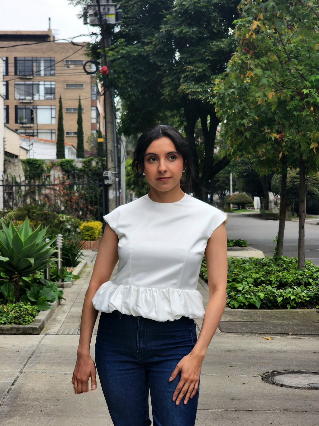 Blusa Rosa Blanca