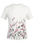 Camiseta jardín de rosas - Blanco hueso