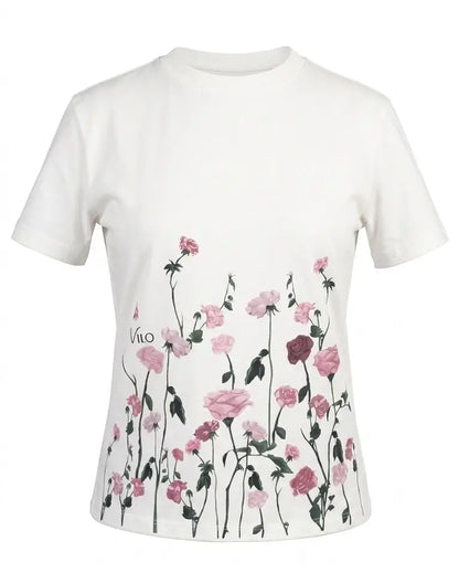 Camiseta jardín de rosas - Blanco hueso