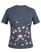 Camiseta jardín de rosas - Azul