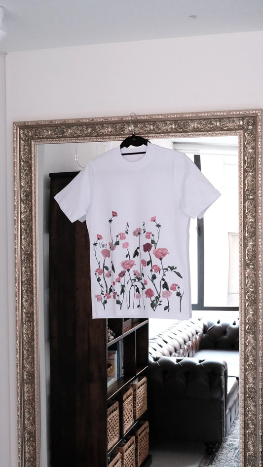 Camiseta jardín de rosas