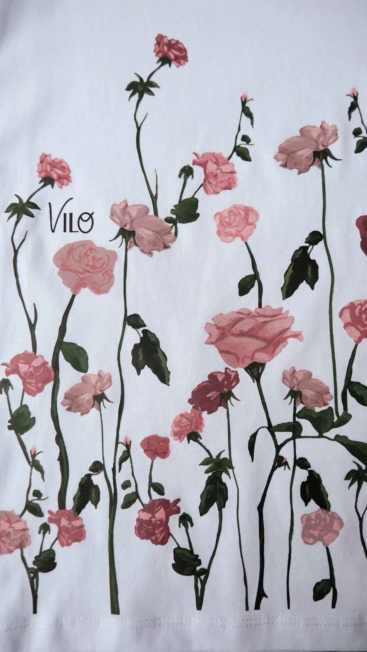 Camiseta jardín de rosas
