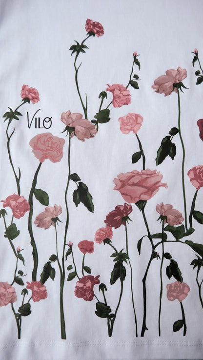 Camiseta jardín de rosas