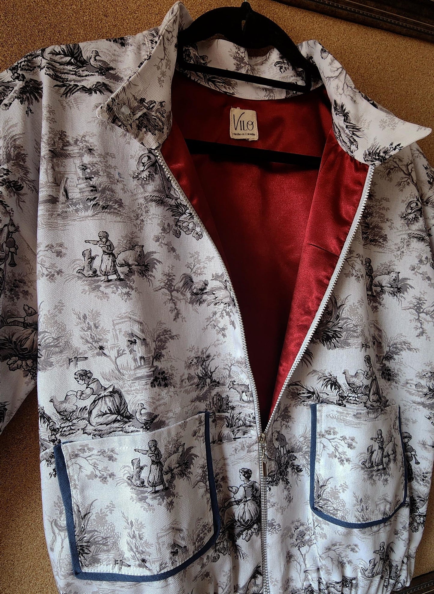 Chaqueta Toile de Jouy