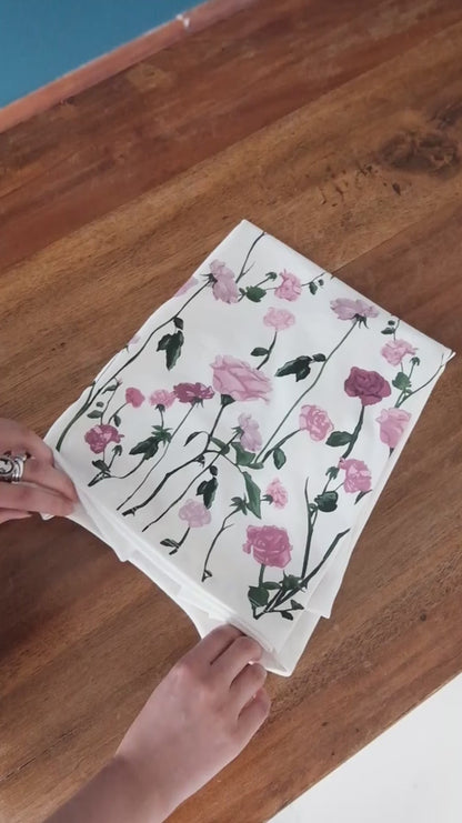 Camiseta jardín de rosas - Blanco hueso