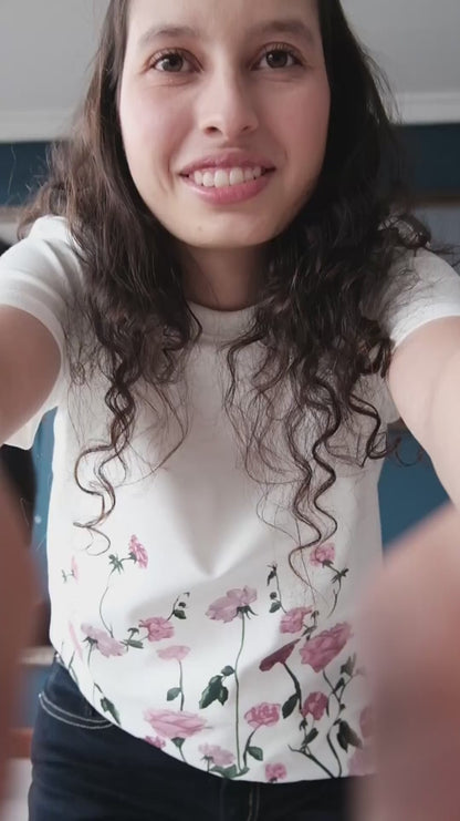 Camiseta jardín de rosas - Blanco hueso